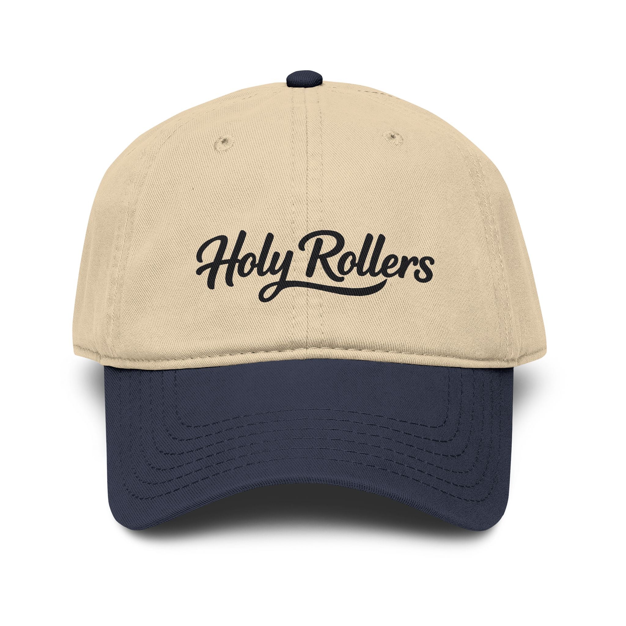 Holy Rollers Christian apparel: Holy Rollers Baseball Cap | Script Logo Embroidered Hat