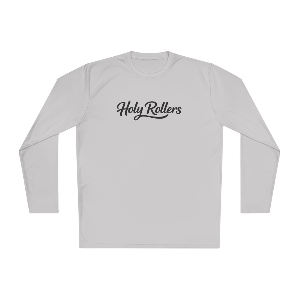 Holy Rollers Christian apparel thumbnail: Holy Rollers graphic long sleeve tee | Walk by Faith design