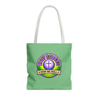 Christian Tote Bag — "Rolling in His Promises" / Holy Rollers Design