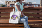 Christian Tote Bag — "Walk by Faith" / "Holy Rollers" Inspirational Canvas Tote