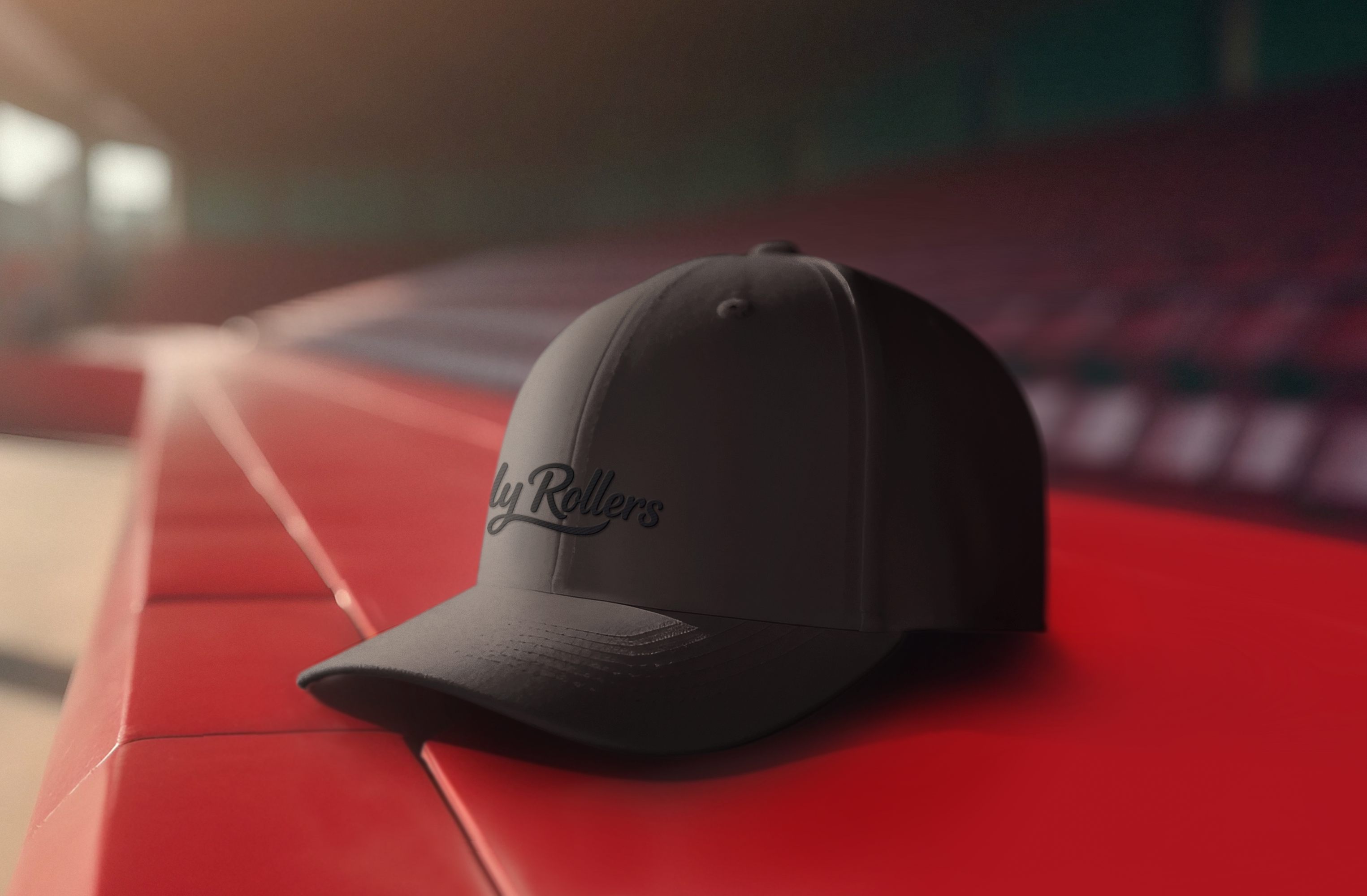 Holy Rollers Christian apparel: Embroidered Holy Rollers Dad Cap — Adjustable Baseball Hat