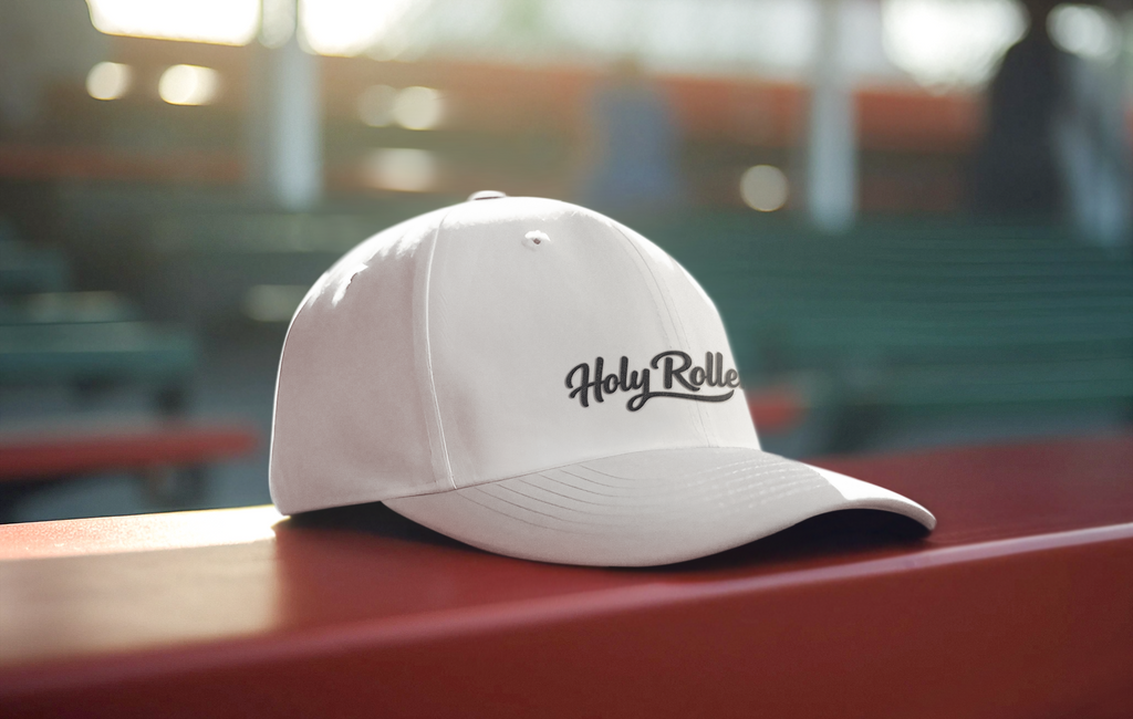 Holy Rollers Christian apparel thumbnail: Embroidered Holy Rollers Dad Cap — Adjustable Baseball Hat