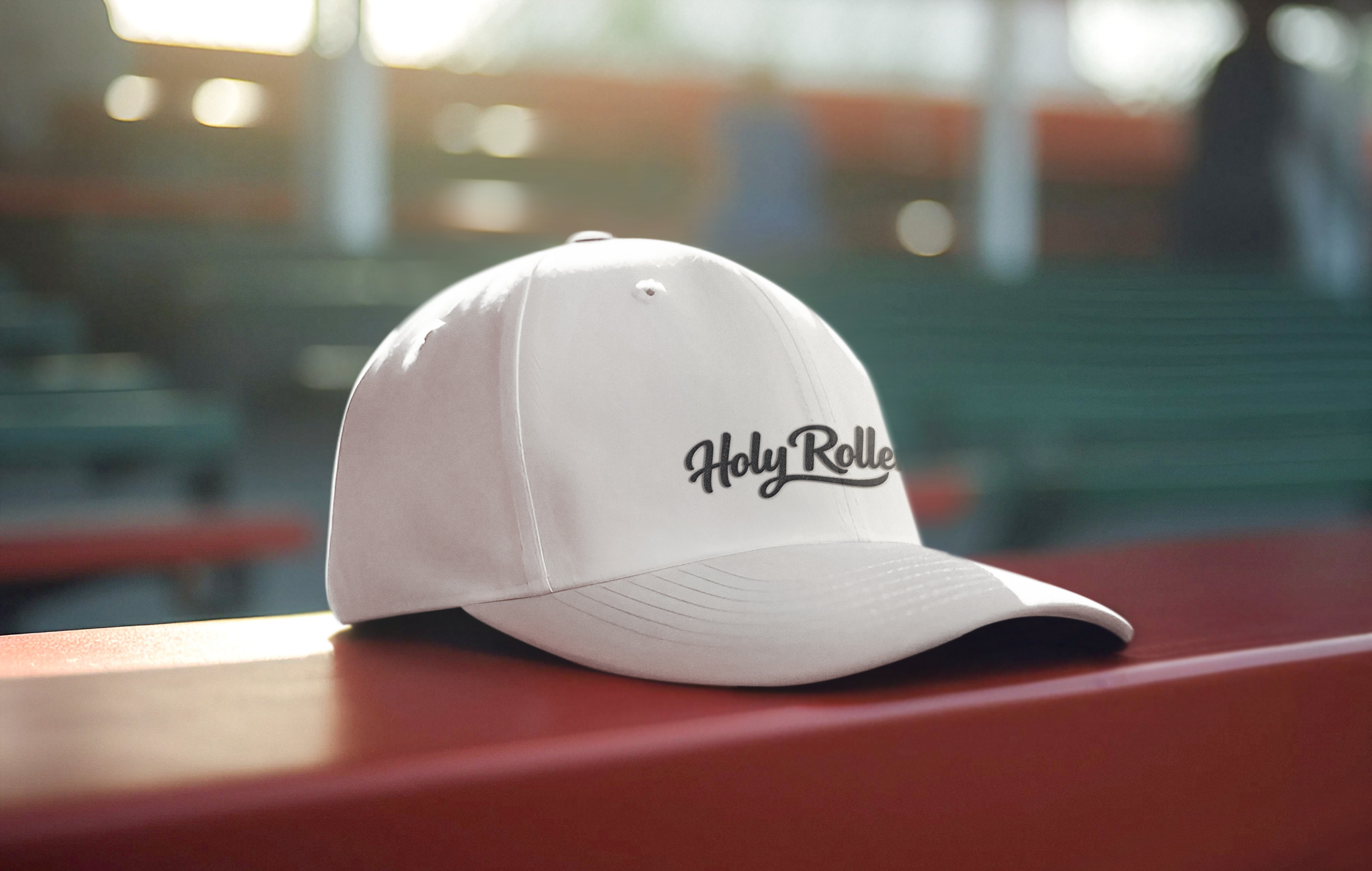 Holy Rollers Christian apparel: Embroidered Holy Rollers Dad Cap — Adjustable Baseball Hat