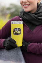 Holy Rollers cross logo Insulated Tumbler | Walk by Faith design Tumbler