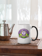 Holy Roller "Faith Over Fear" Logo Mug | Accent Rim & Handle