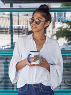 Holy Roller "Faith Over Fear" Logo Mug | Accent Rim & Handle