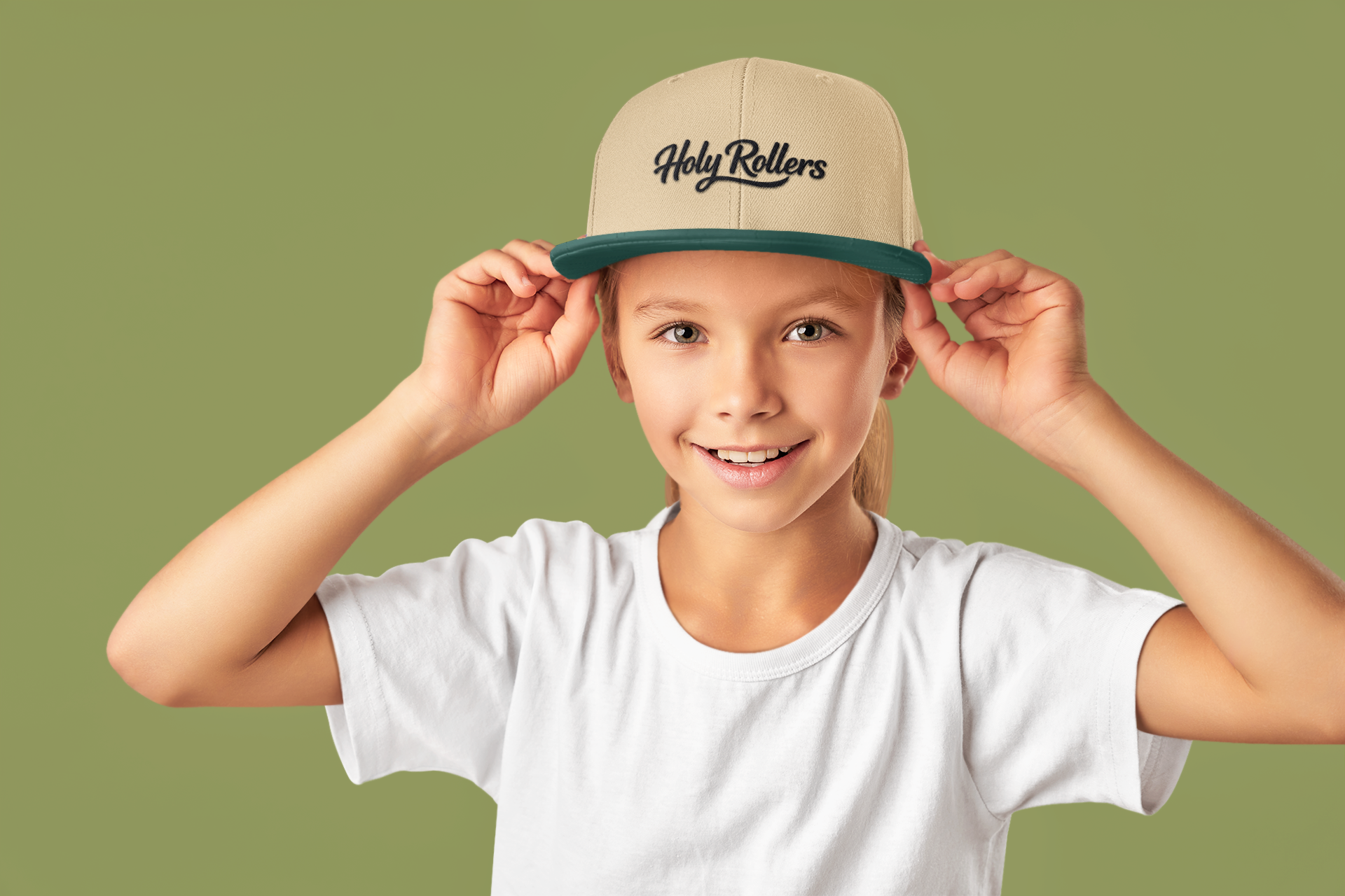 Holy Rollers Christian apparel: Holy Rollers Baseball Cap | Script Logo Embroidered Hat
