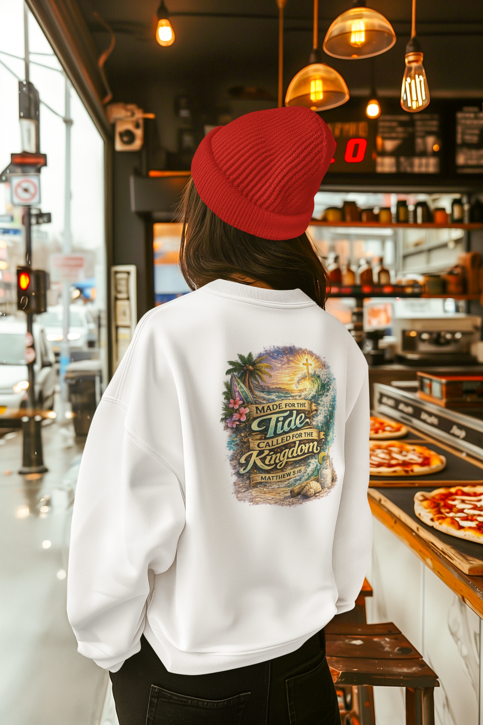 Holy Rollers Christian apparel: Holy Rollers Sweatshirt — "Made for the Tide, Called for the Kingdom" Christian Crewneck