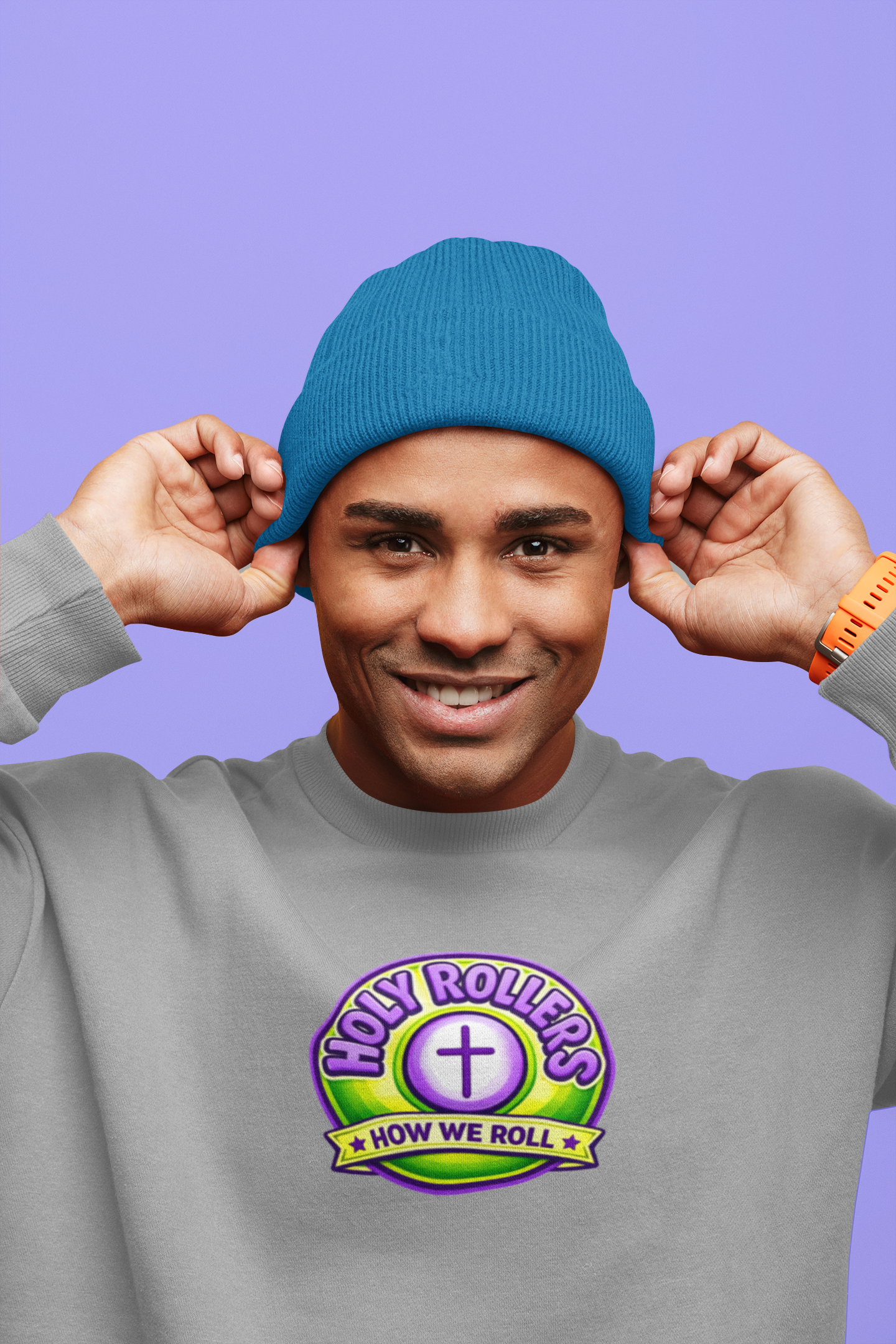Holy Rollers Christian apparel: Holy Rollers How We Roll sweatshirt | Christian faith crewneck