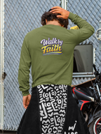 Holy Rollers graphic long sleeve tee | Walk by Faith design