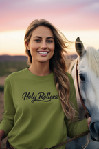 Holy Rollers graphic long sleeve tee | Walk by Faith design