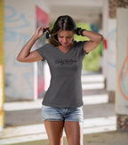 Holy Rollers word-logo t-shirt | Holy Rollers How We Roll V-neck