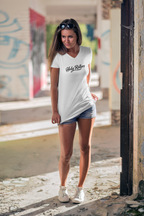 Holy Rollers word-logo t-shirt | Holy Rollers How We Roll V-neck