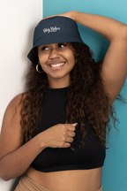 Holy Rollers Embroidered Bucket Hat — Brown Casual Faith-Inspired Sun Hat
