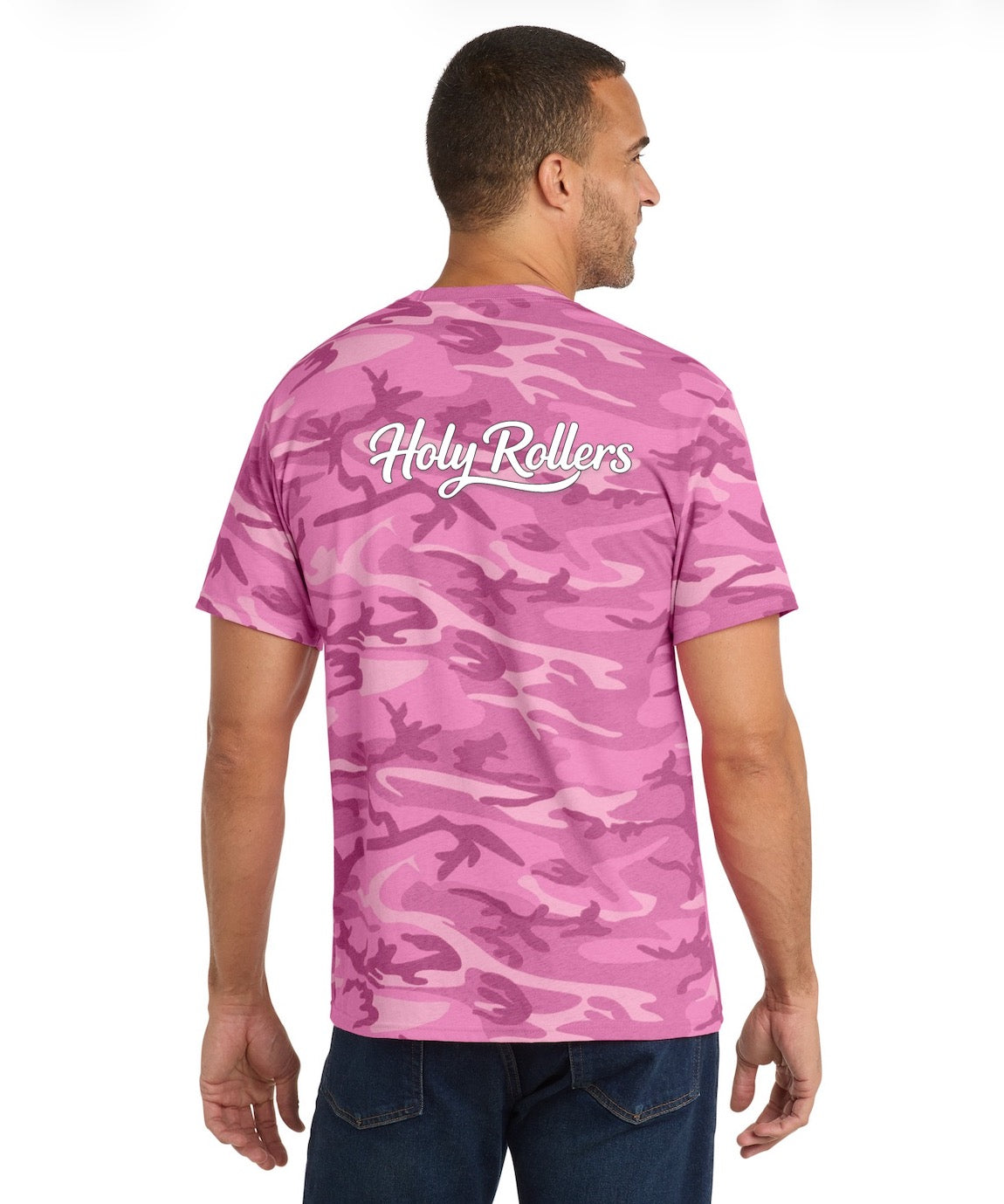 Holy Rollers Christian apparel: Faith Camo Cotton Tee - Holy Rollers Sporty Cotton T-shirt
