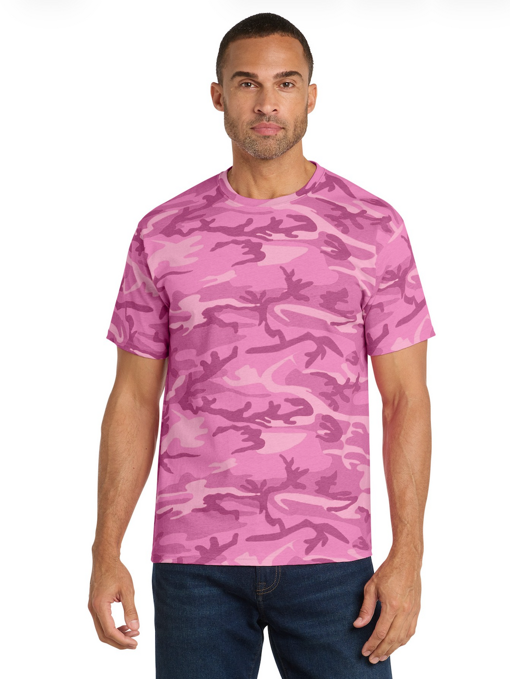 Holy Rollers Christian apparel thumbnail: Faith Camo Cotton Tee - Holy Rollers Sporty Cotton T-shirt