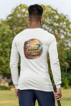 Holy Rollers Performance Long Sleeve — "Not Perfect Just Forgiven" Beach Christian Shirt