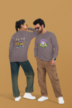 Faith Over Fear Long Sleeve Tee — "How We Roll" Holy Rollers Christian Shirt
