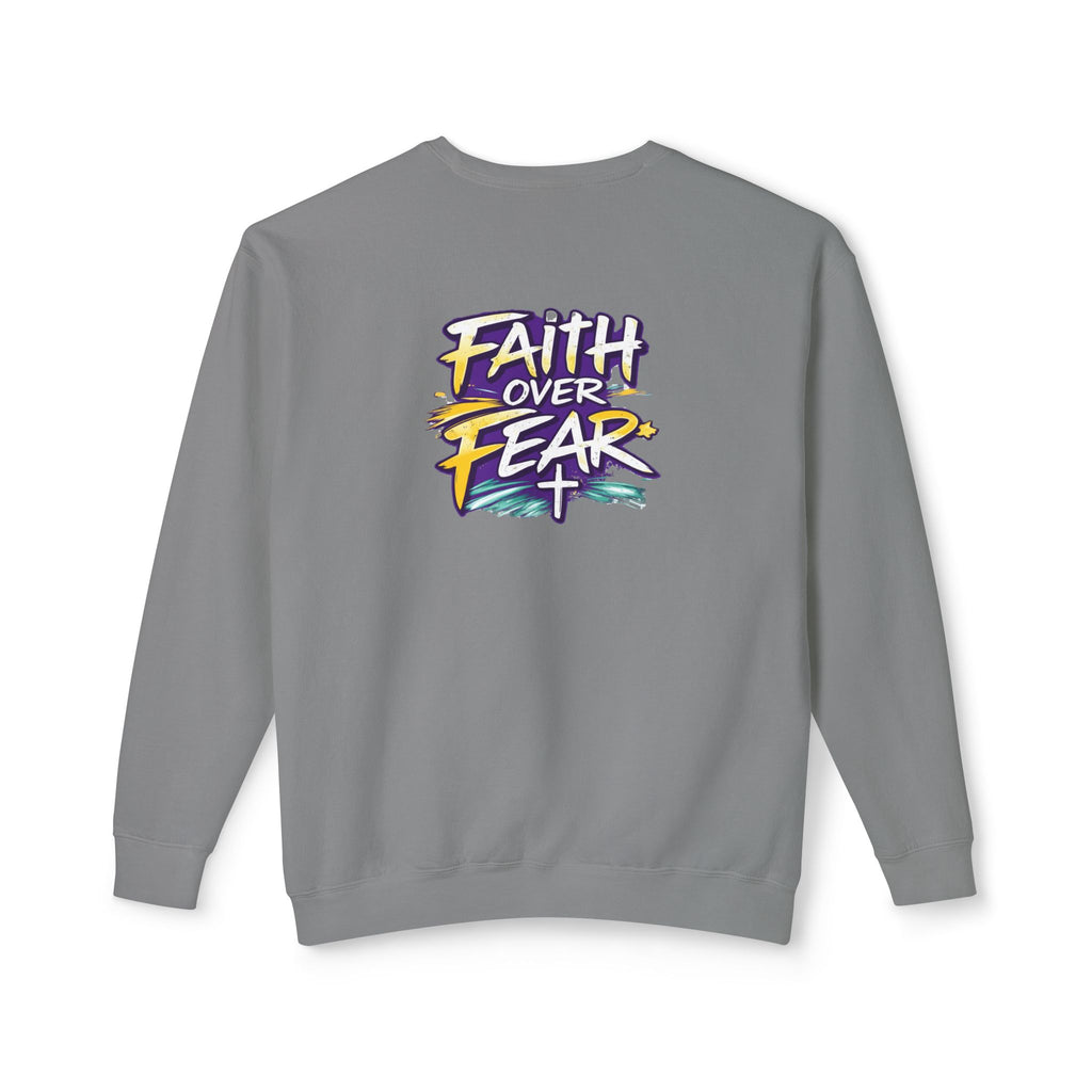 Holy Rollers Christian apparel thumbnail: Holy Rollers Cross logo sweatshirt | Faith Over Fear graphic sweatshirt