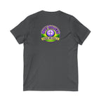 Holy Rollers word-logo t-shirt | Holy Rollers How We Roll V-neck