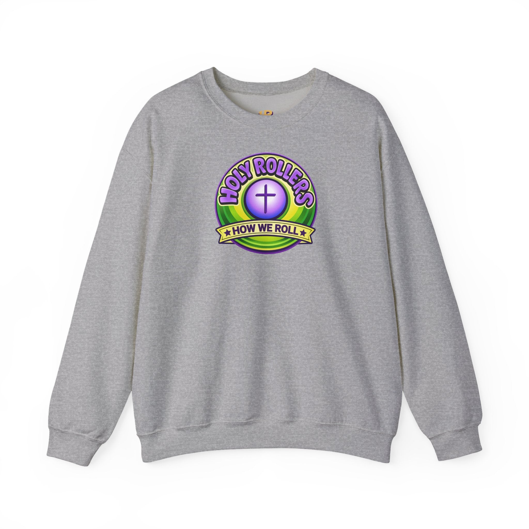 Holy Rollers Christian apparel: Holy Rollers How We Roll sweatshirt | Christian faith crewneck