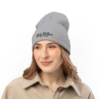 Embroidered 'Holy Rollers' Knit Beanie — Cozy Script Winter Hat