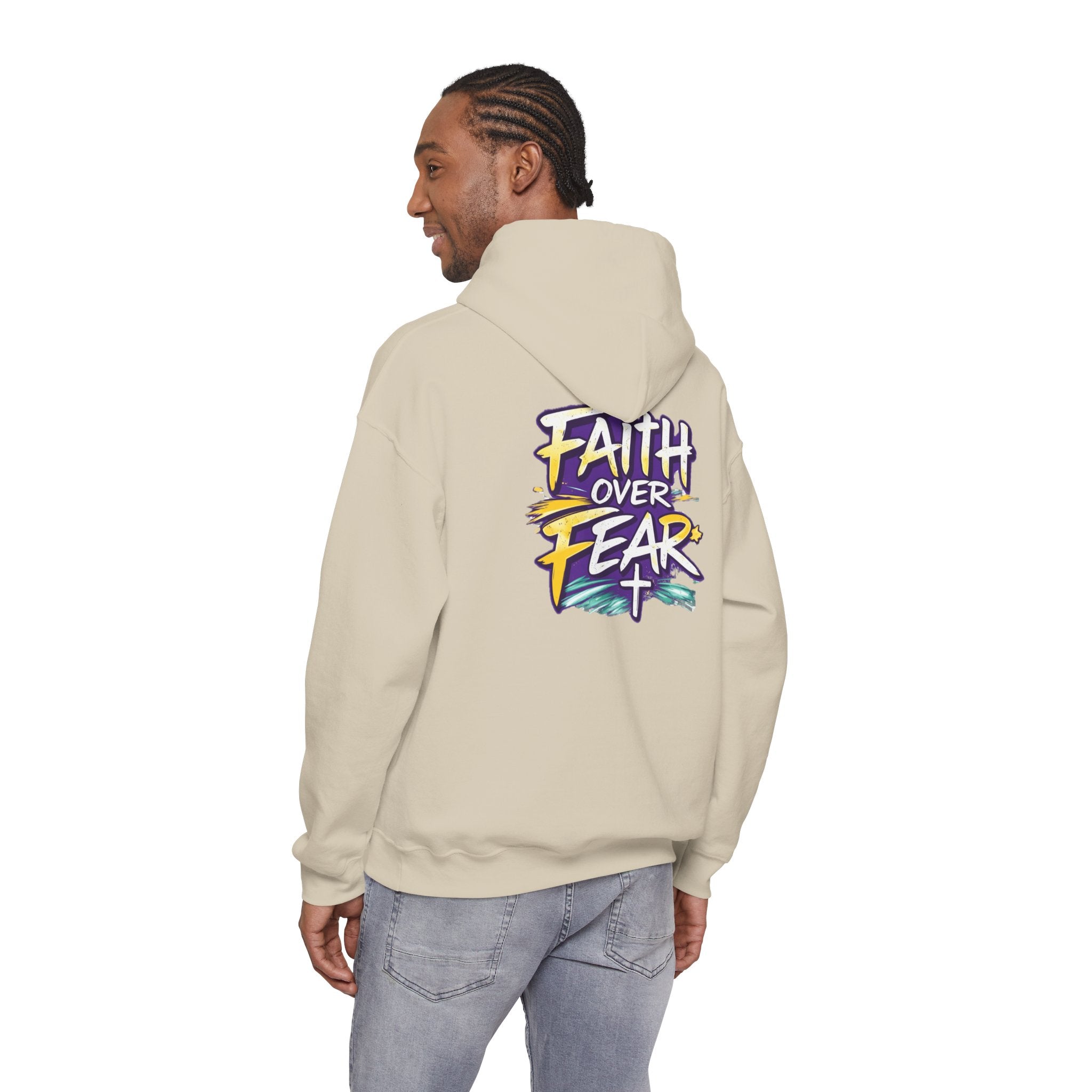 Holy Rollers Christian apparel: Faith Over Fear Hoodie — Holy Rollers Inspirational Pullover