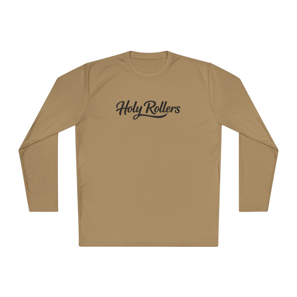 Holy Rollers Christian apparel thumbnail: Holy Rollers graphic long sleeve tee | Walk by Faith design