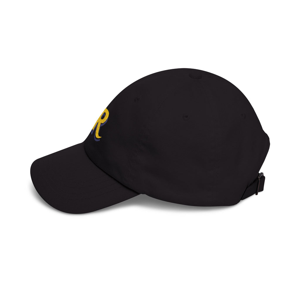 Holy Rollers Christian apparel thumbnail: HR Script Logo Dad Cap | Embroidered Baseball Hat, White Adjustable