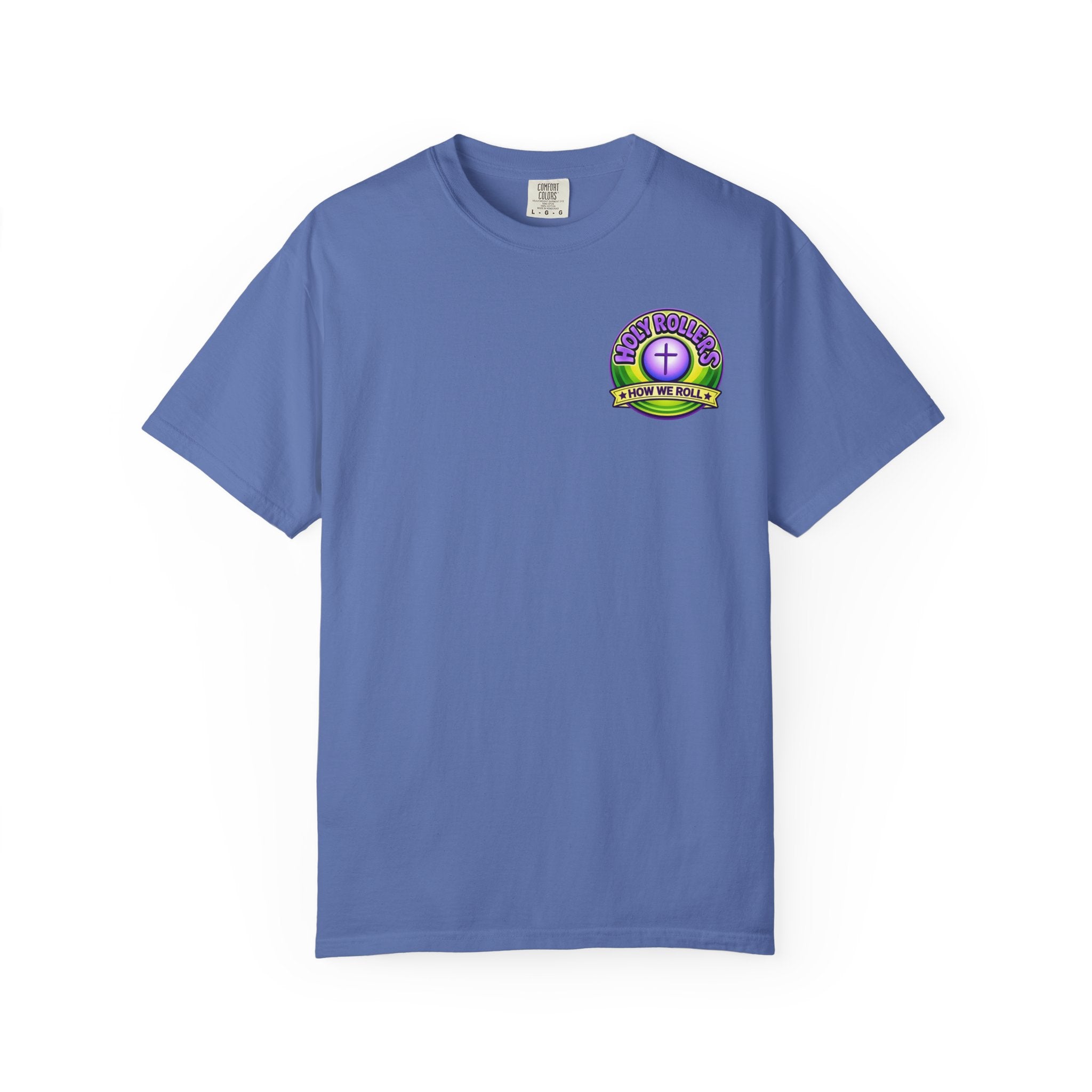 Holy Rollers Christian apparel: Rolling in His Promises Holy Rollers T-shirt | Joyful Faith Christian Message
