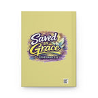 Christian Journal — "Saved By Grace" Hardcover Notebook (Holy Rollers Design)