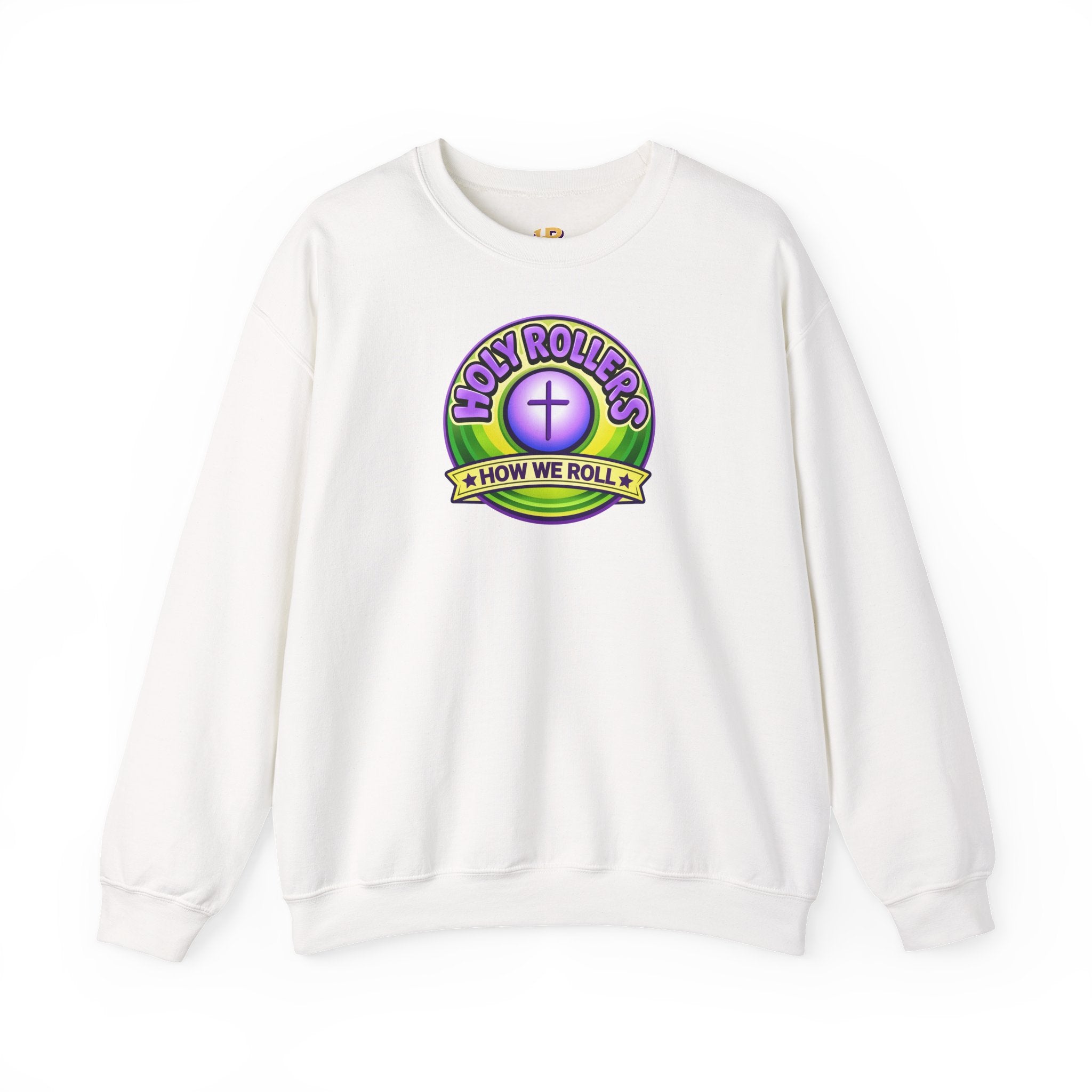 Holy Rollers Christian apparel: Holy Rollers How We Roll sweatshirt | Christian faith crewneck