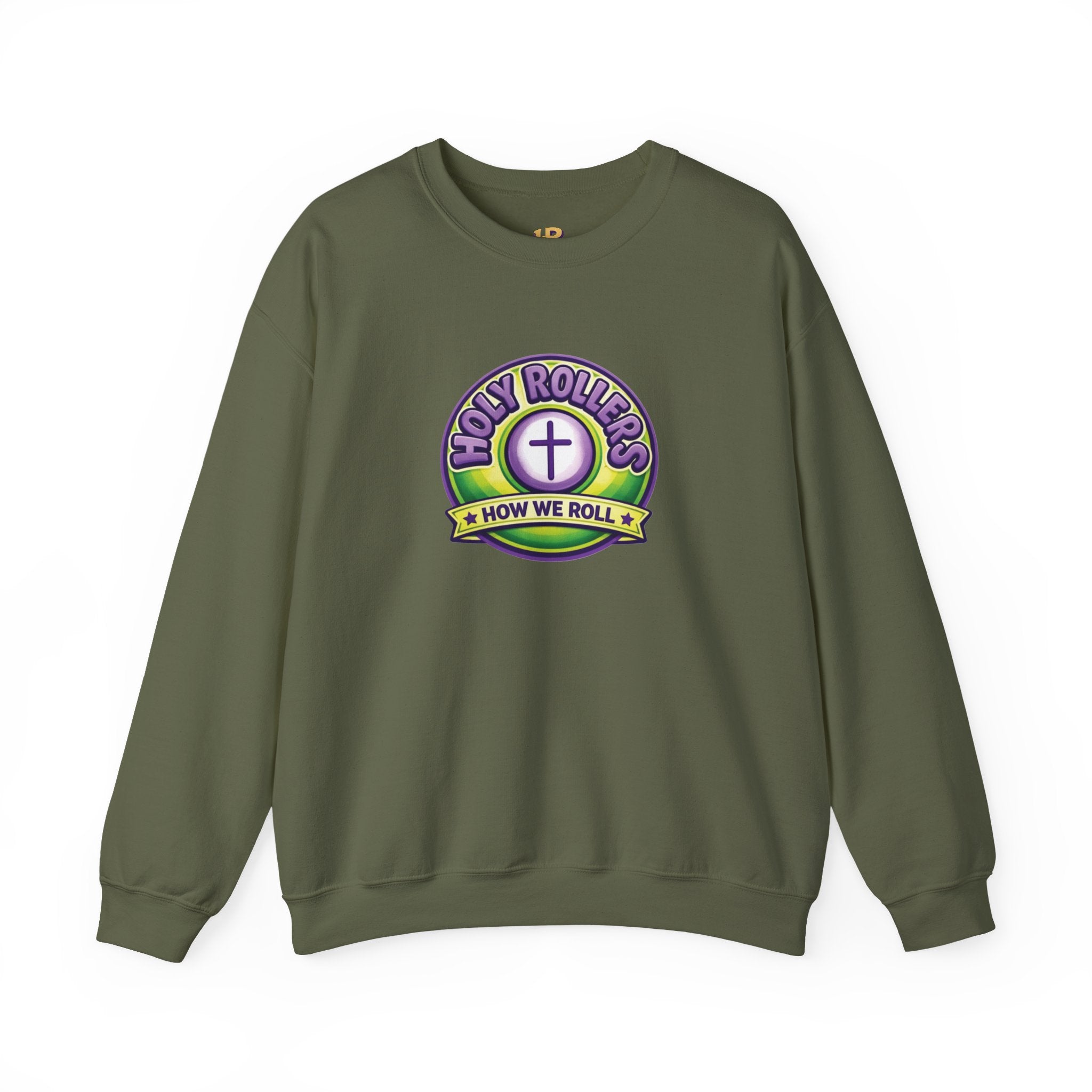 Holy Rollers Christian apparel: Holy Rollers How We Roll sweatshirt | Christian faith crewneck