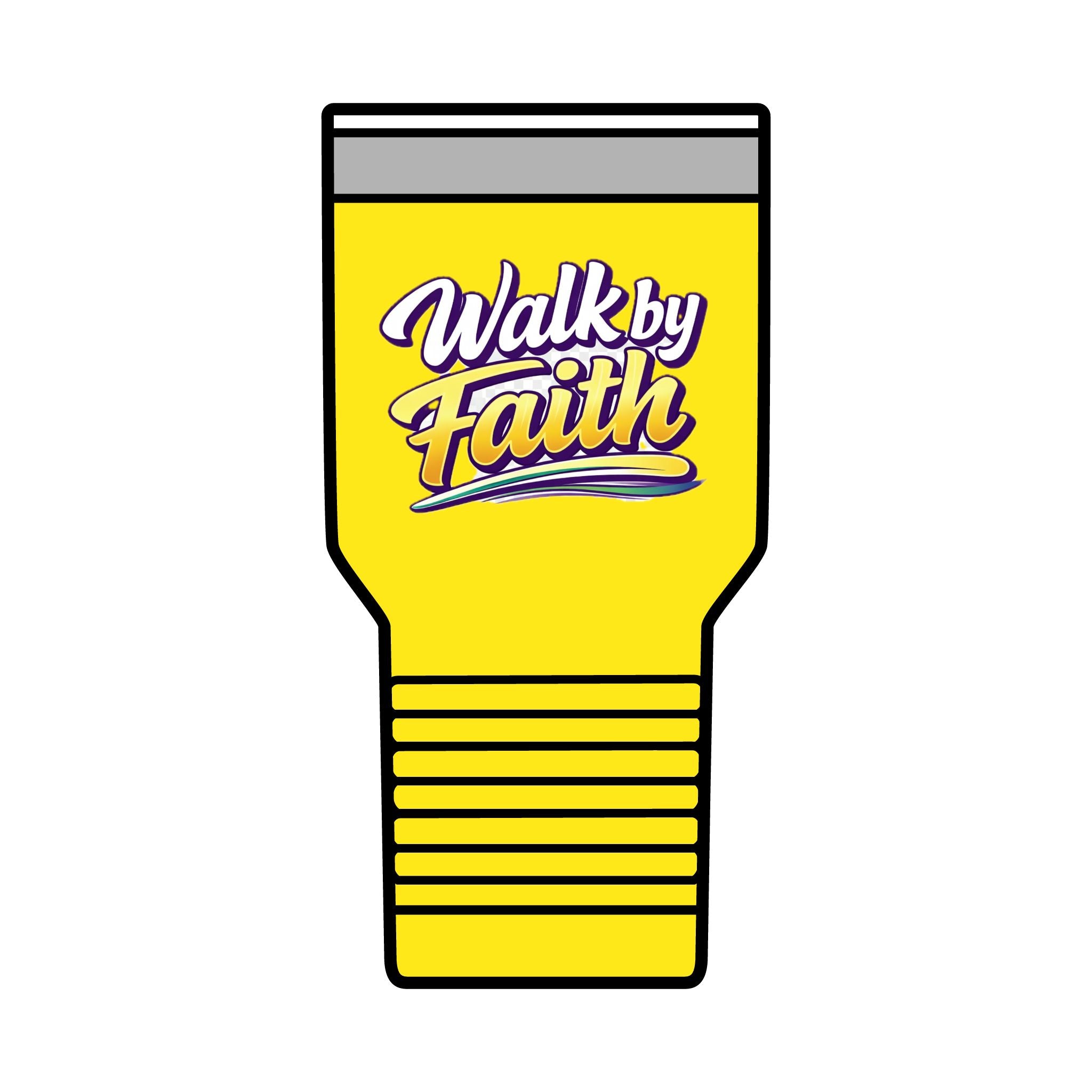 Holy Rollers Christian apparel: Holy Rollers cross logo Insulated Tumbler | Walk by Faith design Tumbler