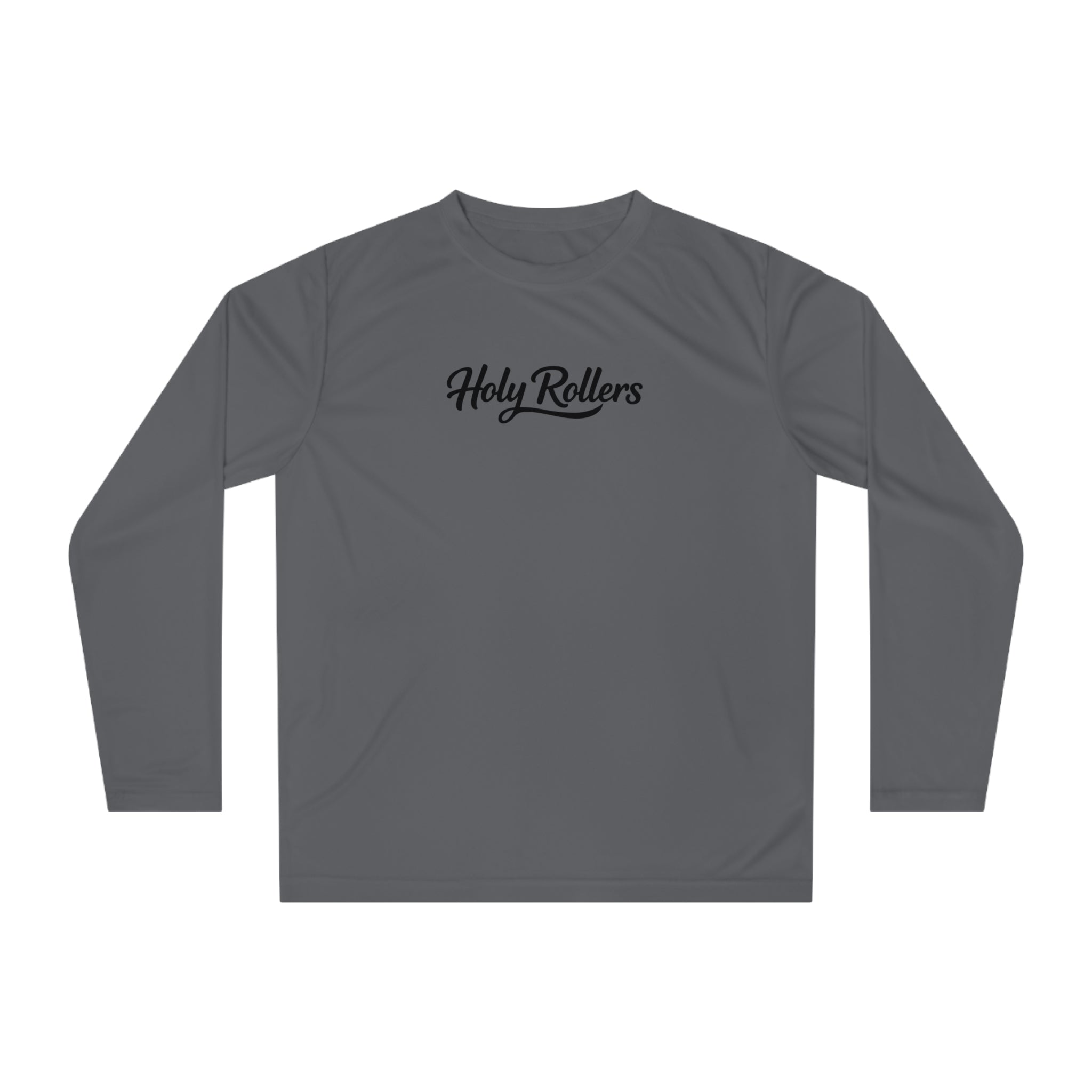 Holy Rollers Christian apparel: Holy Rollers Performance Long Sleeve — "Not Perfect Just Forgiven" Beach Christian Shirt