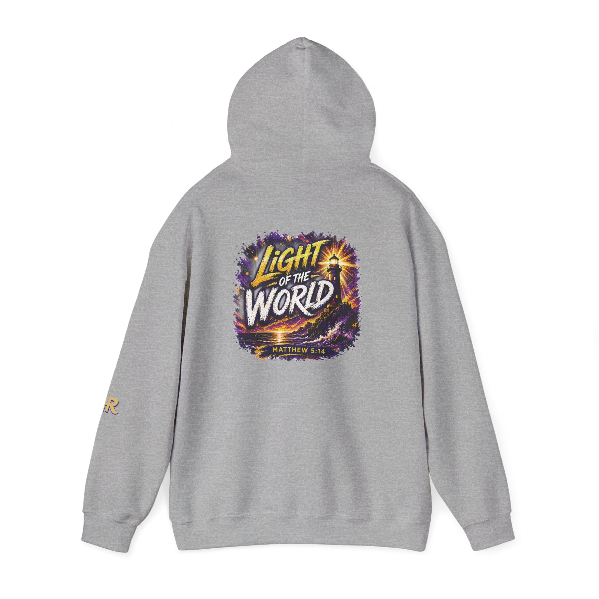 Holy Rollers Christian apparel: Holy Rollers "Light of the World" Hoodie — Christian Faith Graphic Pullover