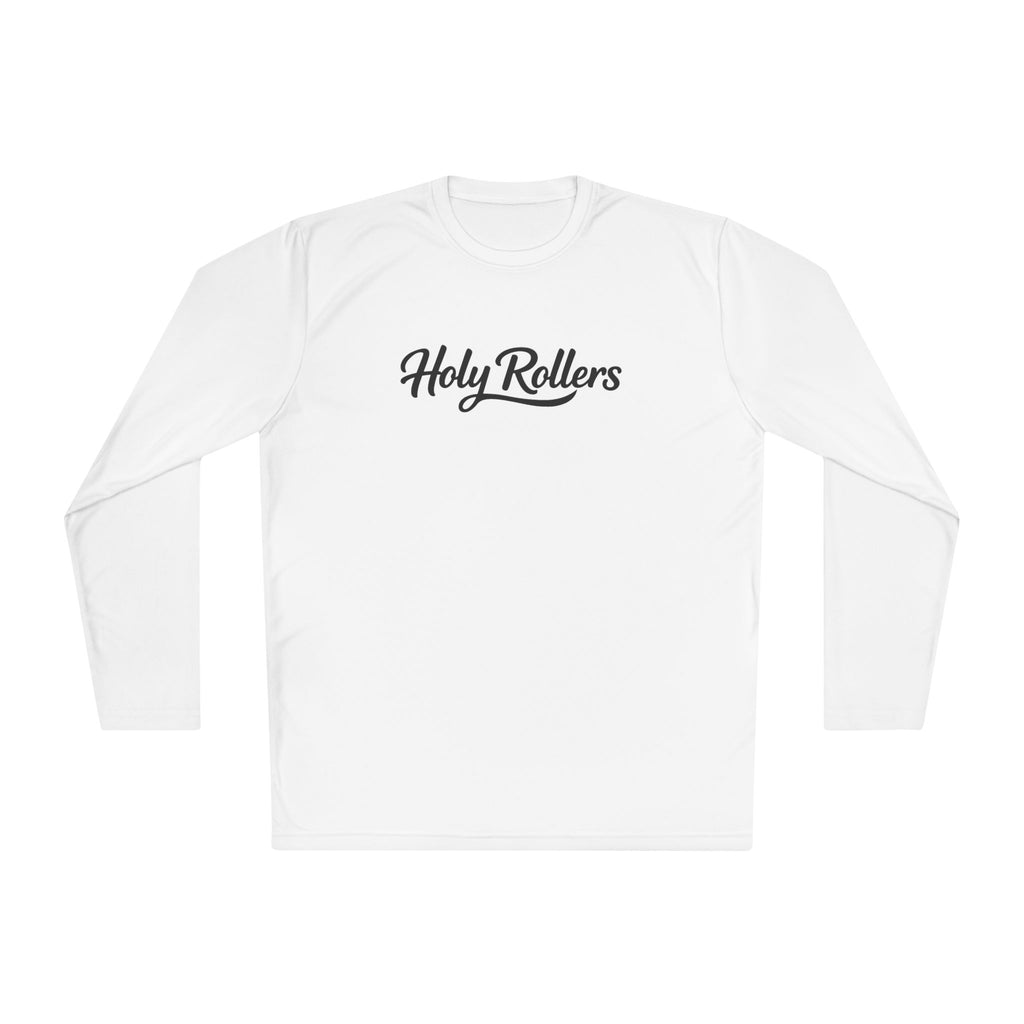Holy Rollers Christian apparel thumbnail: Holy Rollers graphic long sleeve tee | Walk by Faith design