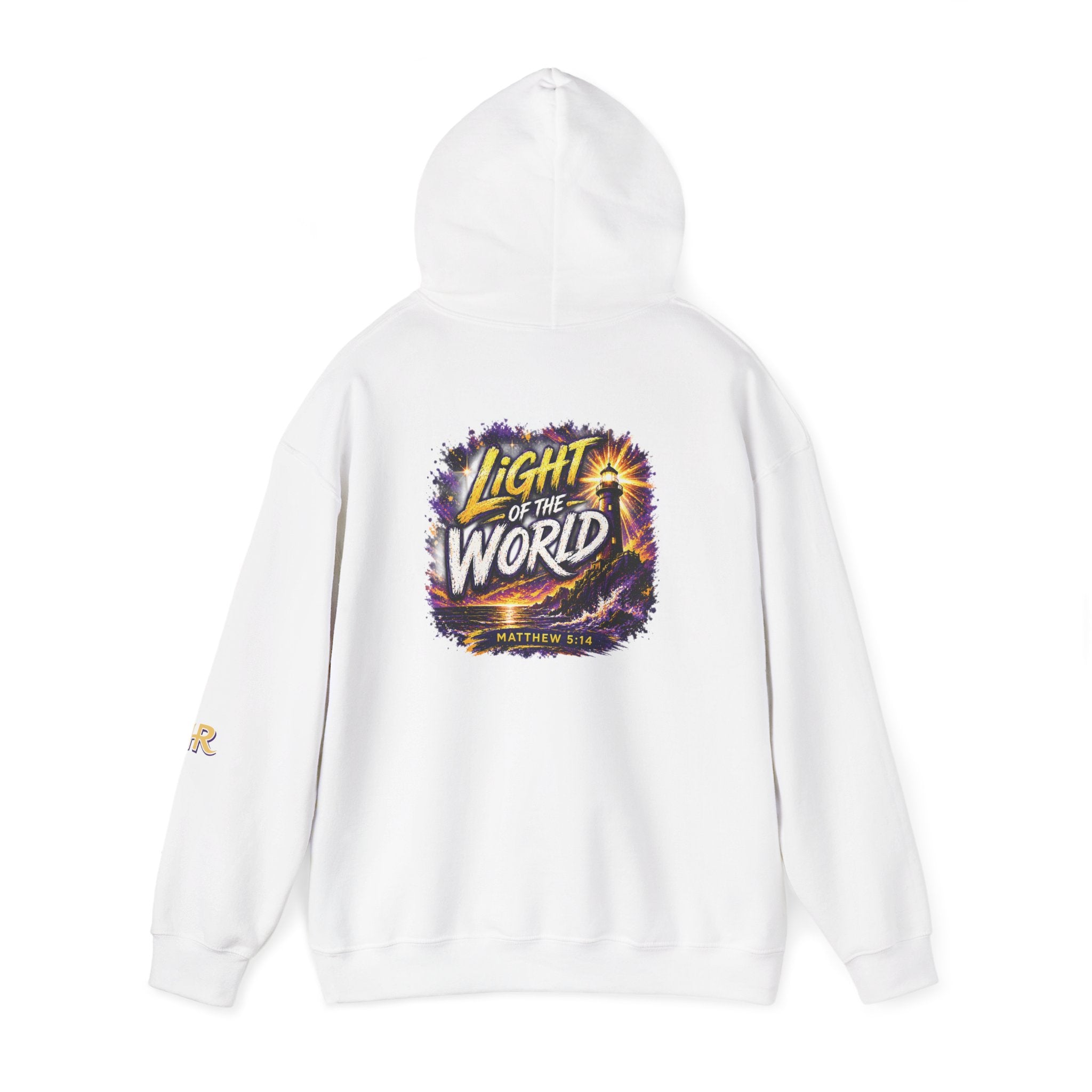 Holy Rollers Christian apparel: Holy Rollers "Light of the World" Hoodie — Christian Faith Graphic Pullover