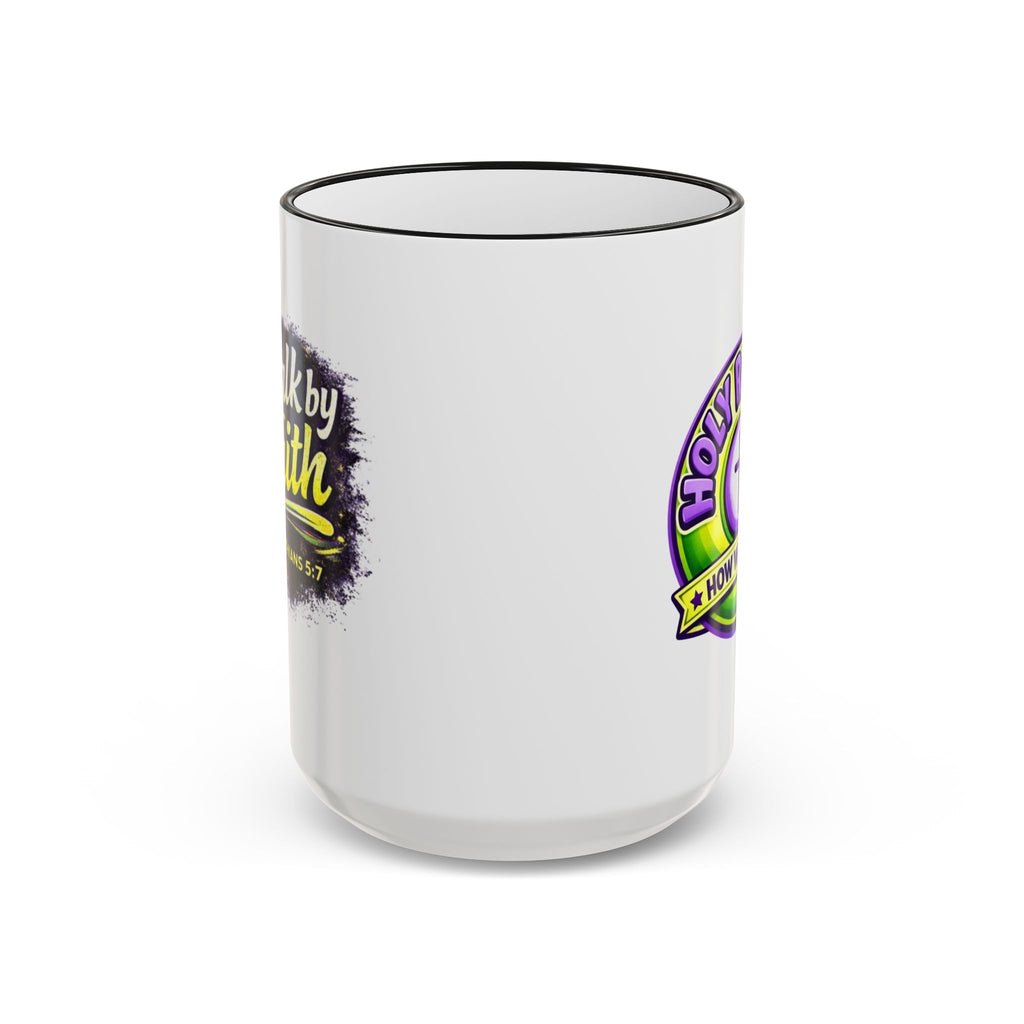 Holy Rollers Christian apparel thumbnail: Holy Roller Howlbat Logo Mug | Accent Rim & Handle