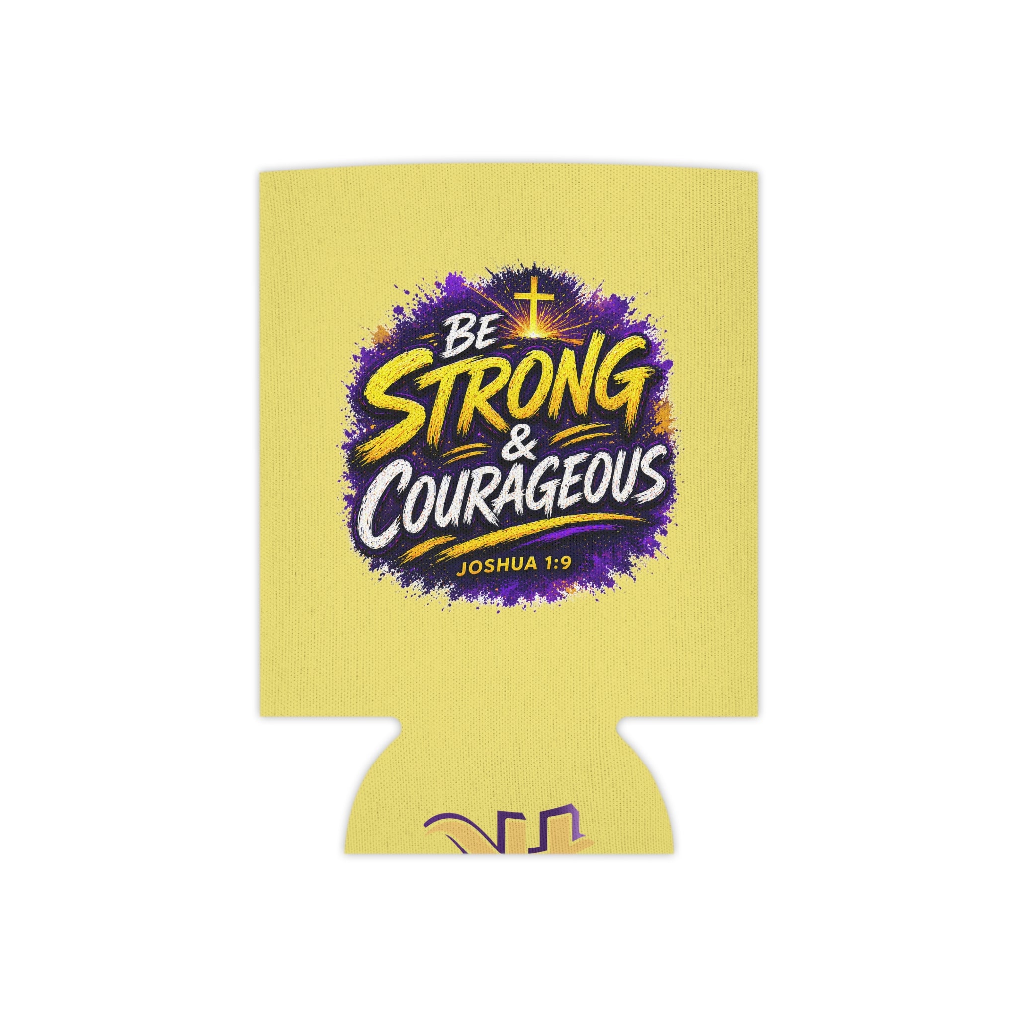 Holy Rollers Christian apparel: Christian Can Cooler — “Holy Rollers” & “Be Strong & Courageous” Can Koozie