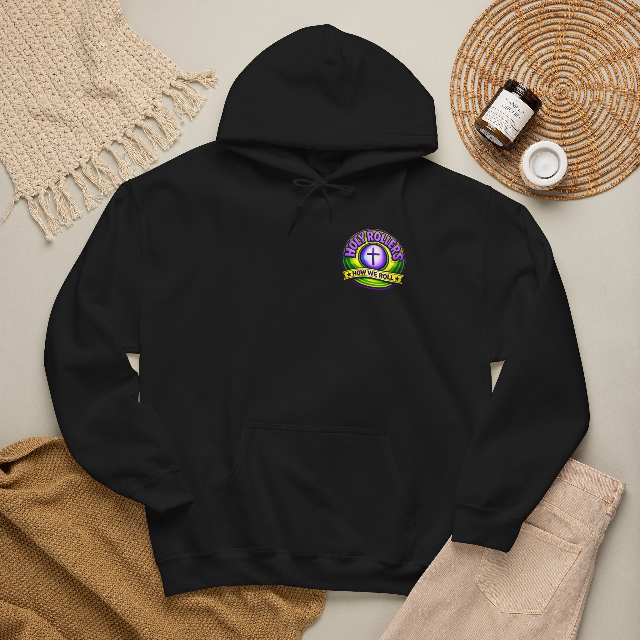 Holy Rollers Christian apparel: Faith Over Fear Hoodie — Holy Rollers Inspirational Pullover