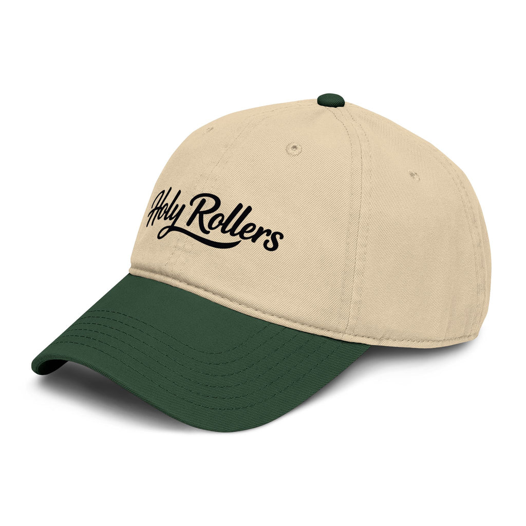 Holy Rollers Christian apparel thumbnail: Holy Rollers Baseball Cap | Script Logo Embroidered Hat