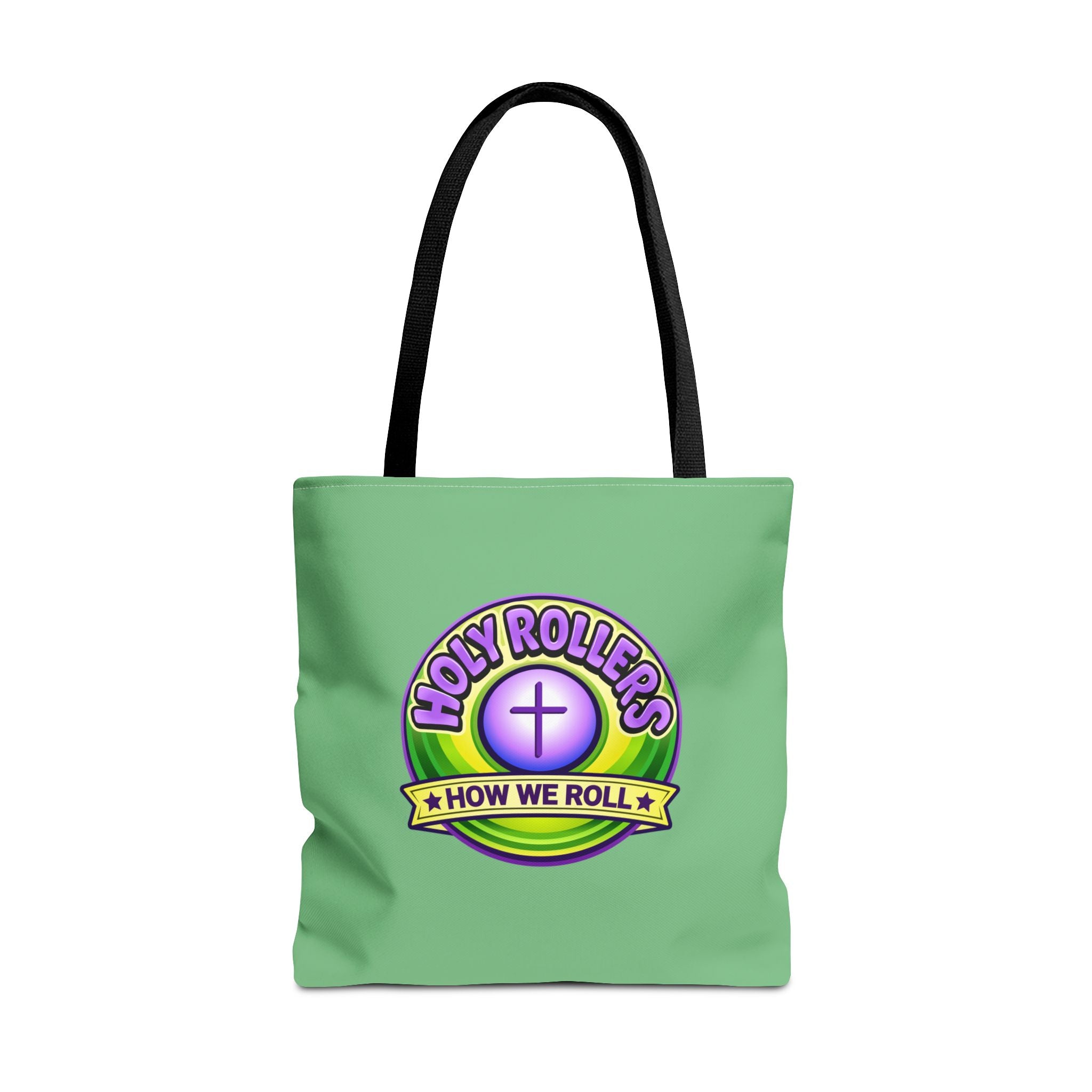 Holy Rollers Christian apparel: Christian Tote Bag — "Rolling in His Promises" / Holy Rollers Design