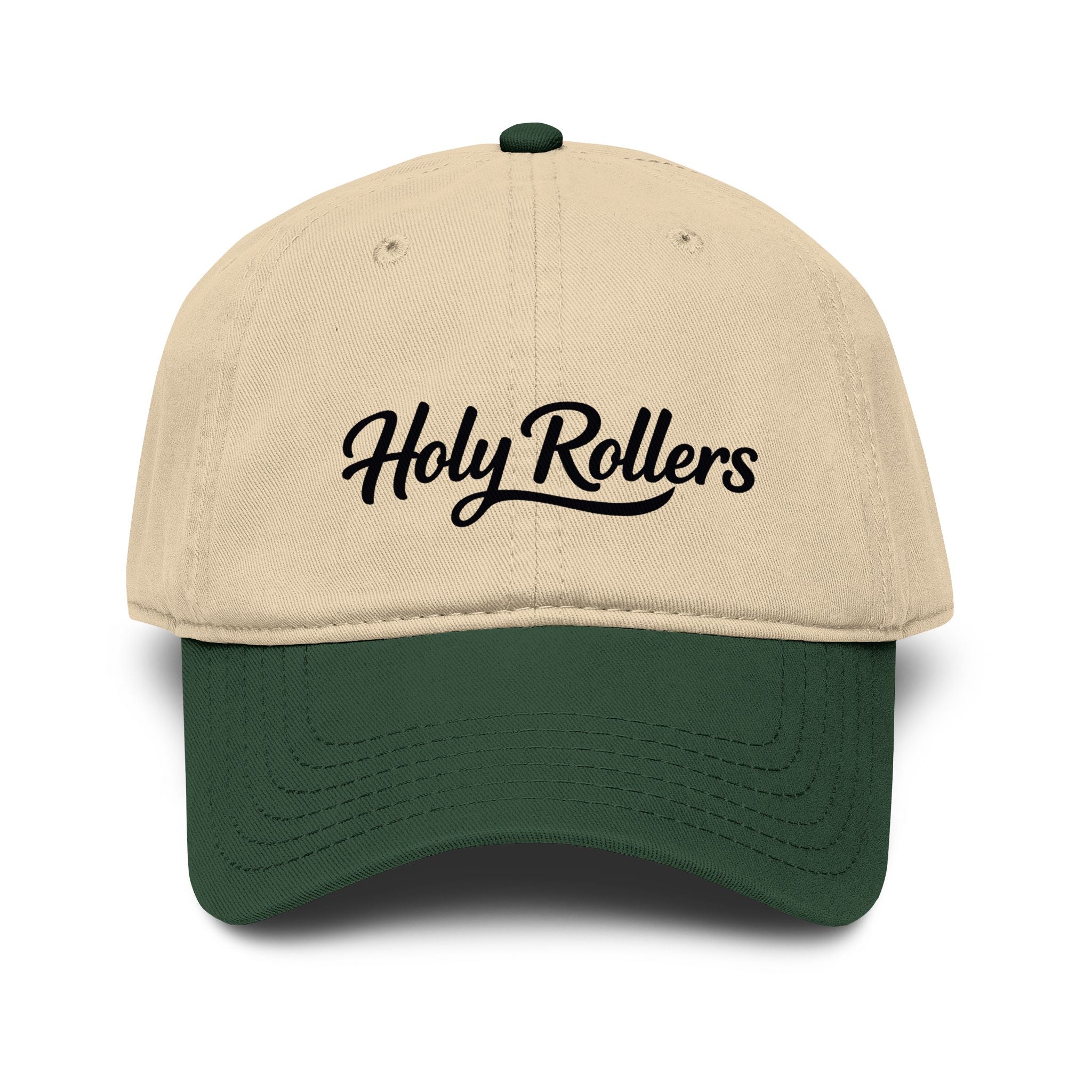 Holy Rollers Christian apparel: Holy Rollers Baseball Cap | Script Logo Embroidered Hat