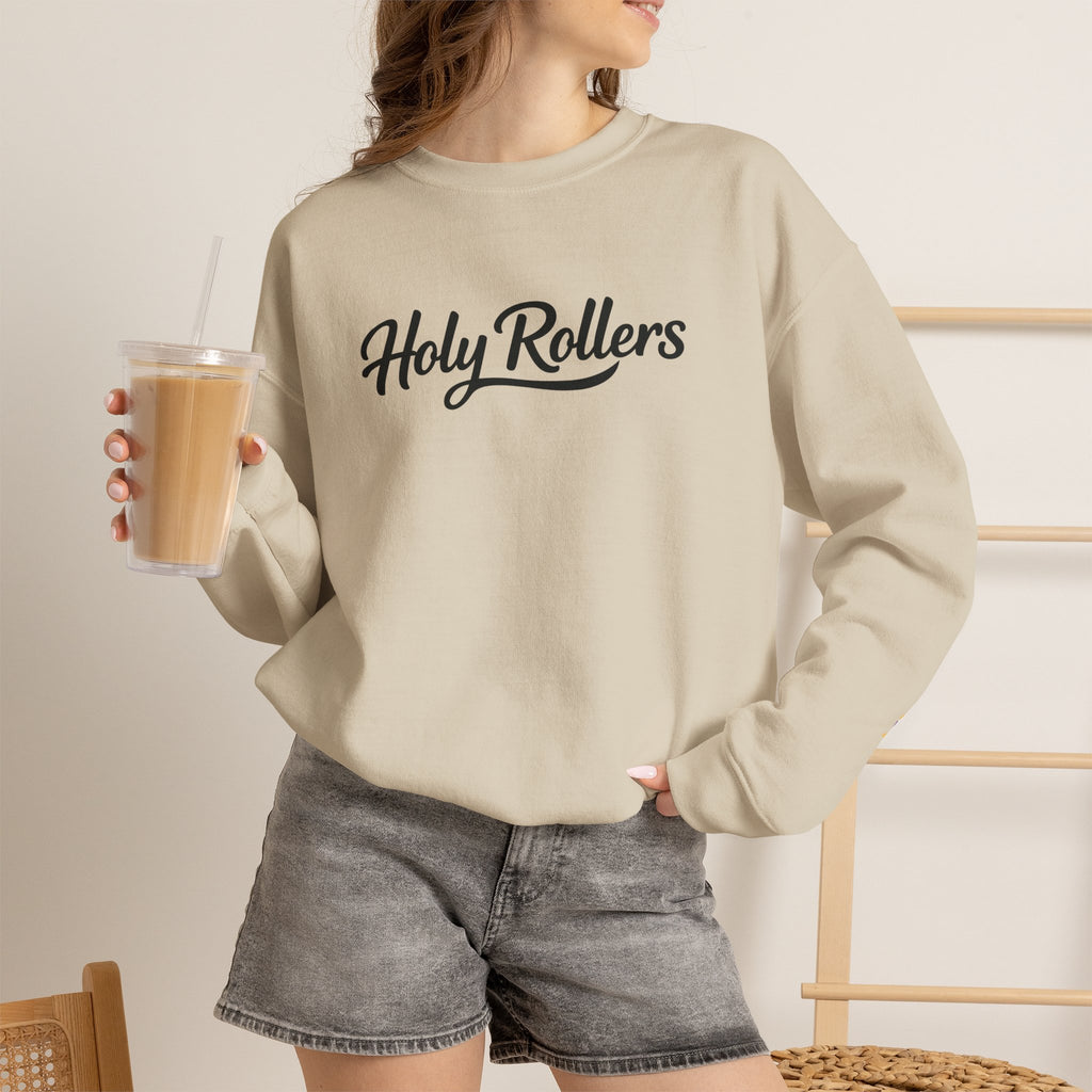 Holy Rollers Christian apparel thumbnail: Holy Rollers Sweatshirt — "Made for the Tide, Called for the Kingdom" Christian Crewneck