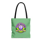 Christian Tote Bag — "Rolling in His Promises" / Holy Rollers Design