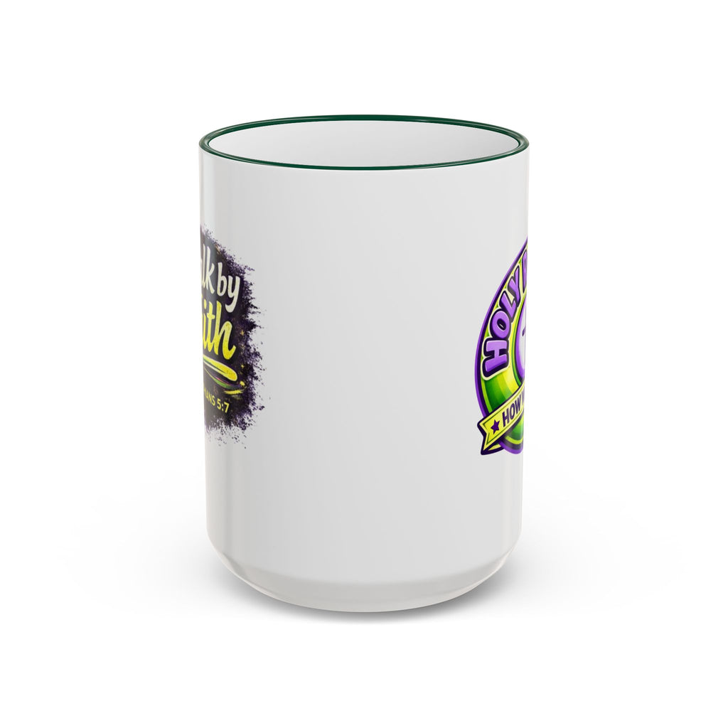 Holy Rollers Christian apparel thumbnail: Holy Roller Howlbat Logo Mug | Accent Rim & Handle