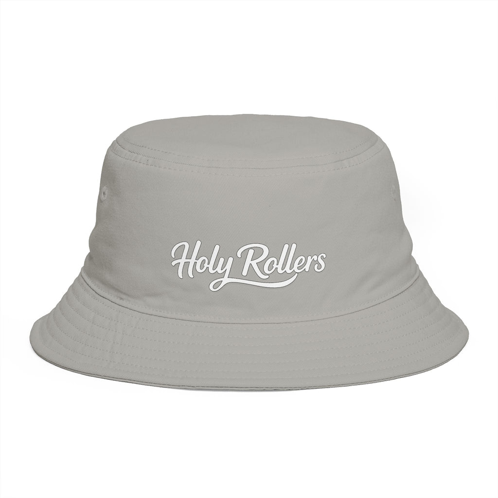 Holy Rollers Christian apparel thumbnail: Holy Rollers Embroidered Bucket Hat — Brown Casual Faith-Inspired Sun Hat