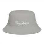 Holy Rollers Embroidered Bucket Hat — Brown Casual Faith-Inspired Sun Hat