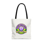 Christian Tote Bag — "Walk by Faith" / "Holy Rollers" Inspirational Canvas Tote